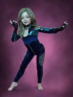 3dart barefeet blonde_hair clothed diana fanart loli pinup pragmata // 1620x2160 // 541KB