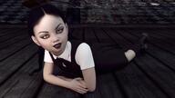 1girl 3dart clothed pinup Wednesday_Addams // 3840x2160 // 1003KB