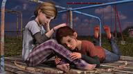 3dart barefeet clothed Ellie Ellie_Williams fanart Feet Sarah Sarah_Miller The_Last_of_Us // 3840x2160 // 1003KB